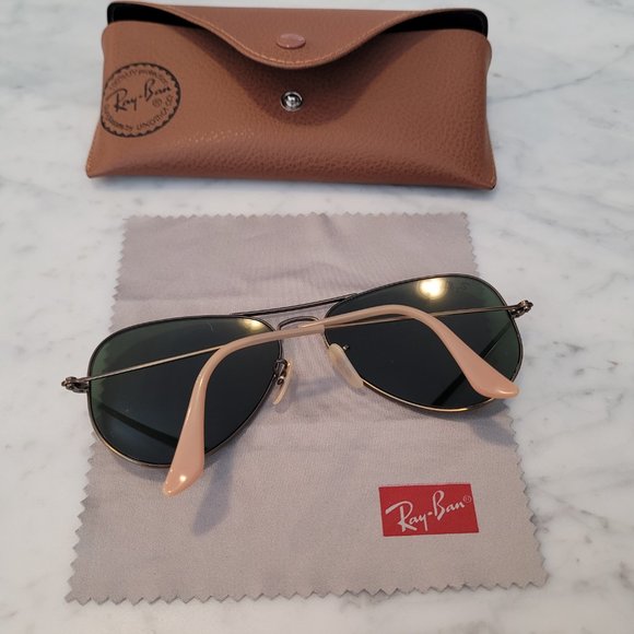 Ray-Ban Lilac Mirrored Lenses Aviator Sunglasses - Picture 4 of 8